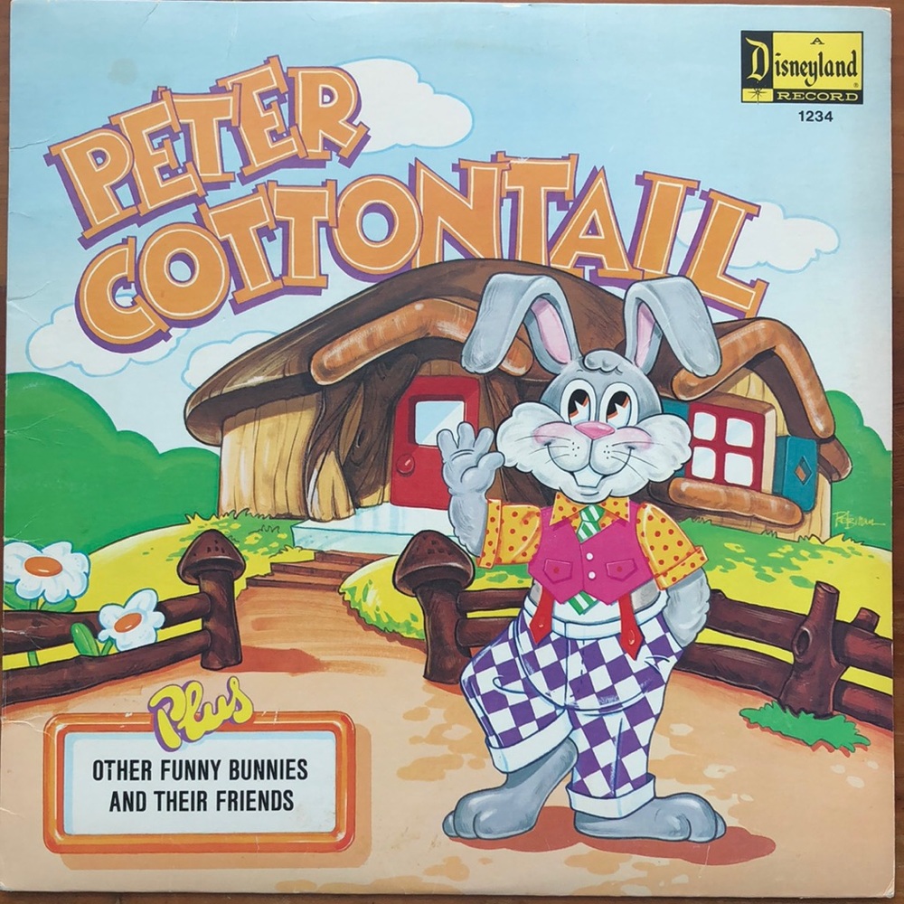 Walt Disney Peter Cottontail Vinyl Album '72
